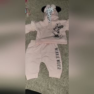 Minie mouse matching set 3 months